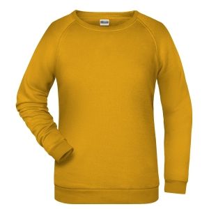 felpa girocollo donna femminile personalizzata stampata ricamata alterego giallo scuro