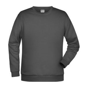 Felpa girocollo unisex stampata ricamata personalizzata alterego grigio scuro
