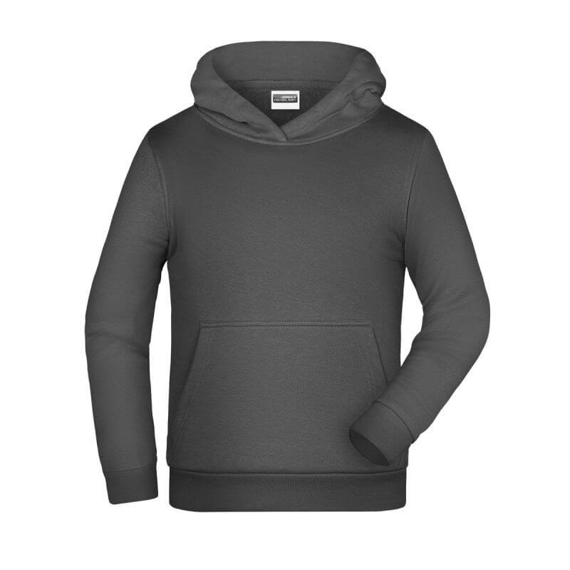 felpa cappuccio bambino personalizzata ricamata stampata alterego grigio scuro