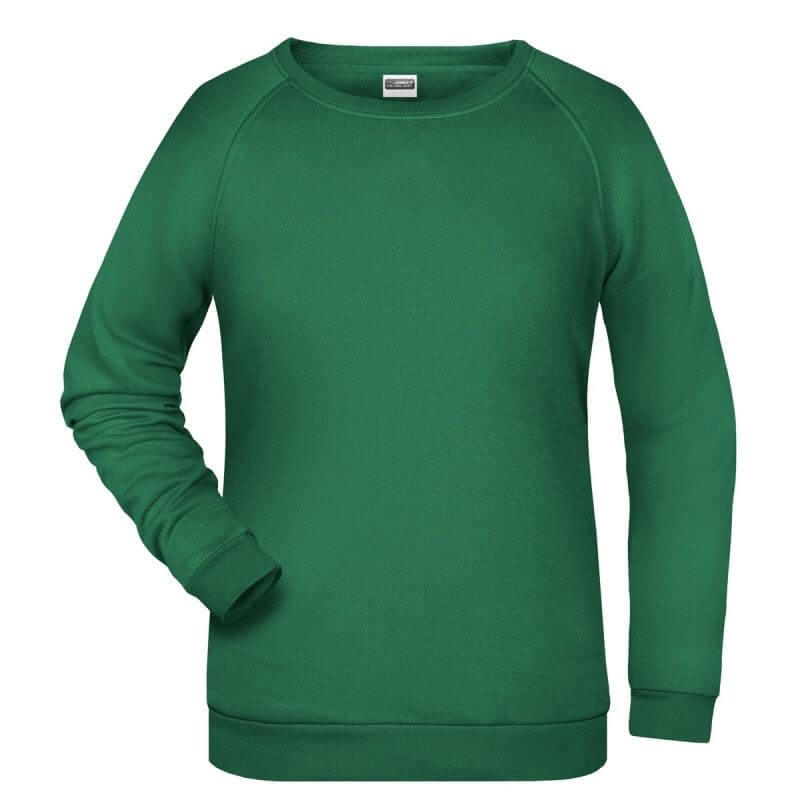 felpa girocollo donna femminile personalizzata stampata ricamata alterego verde prato