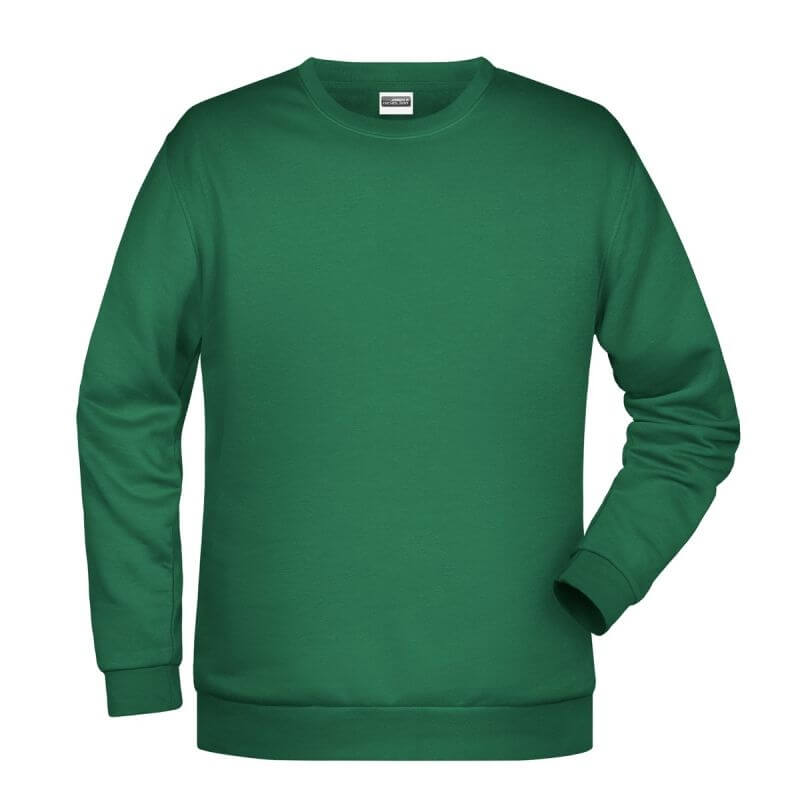 Felpa girocollo unisex stampata ricamata personalizzata alterego verde prato