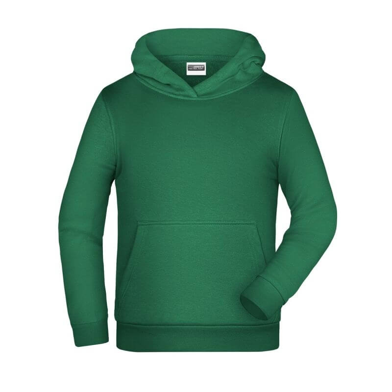 felpa cappuccio bambino personalizzata ricamata stampata alterego verde prato