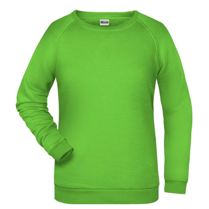 felpa girocollo donna femminile personalizzata stampata ricamata alterego verde lime