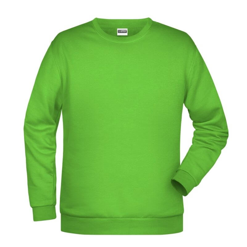 Felpa girocollo unisex stampata ricamata personalizzata alterego verde lime
