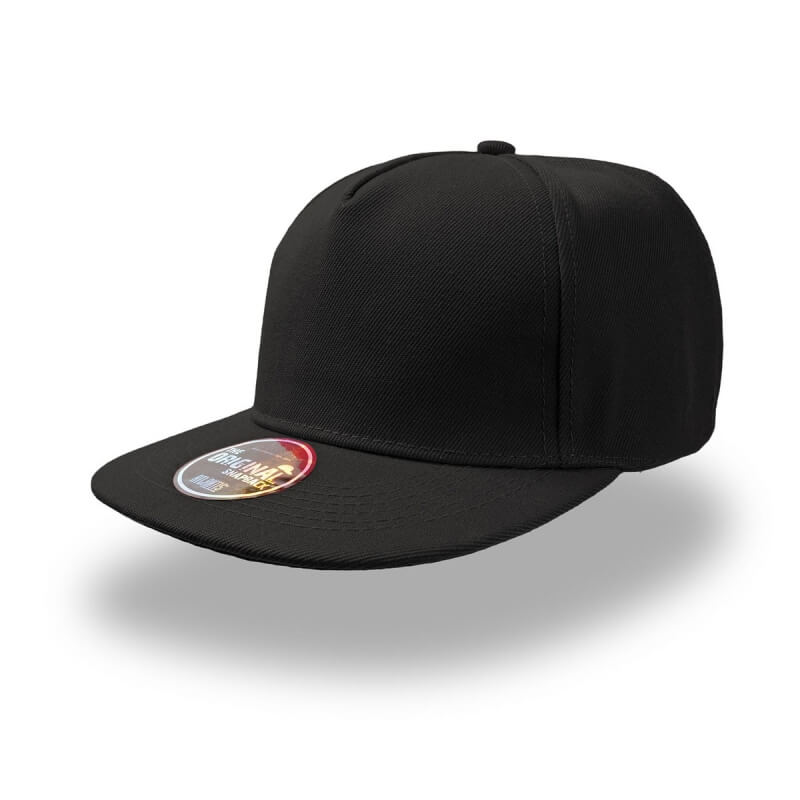 Cappello Atlantis Snap five visiera piatta personalizzato stampato ricamato alterego hip pop nero