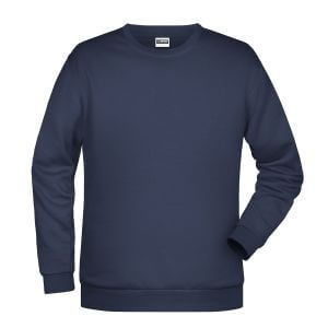 Felpa girocollo unisex stampata ricamata personalizzata alterego blu navy