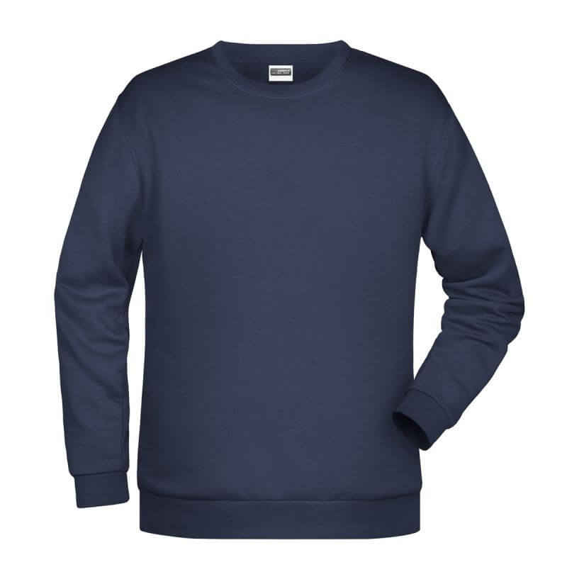 Felpa girocollo unisex stampata ricamata personalizzata alterego blu navy