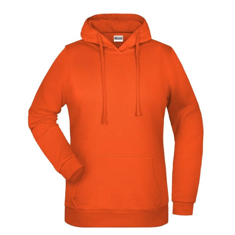 Felpa Cappuccio Donna Personalizzata stampata ricamata alterego arancione