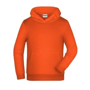 felpa cappuccio bambino personalizzata ricamata stampata alterego arancione