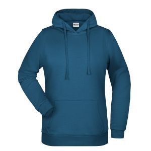 Felpa Cappuccio Donna Personalizzata stampata ricamata alterego blu petrolio