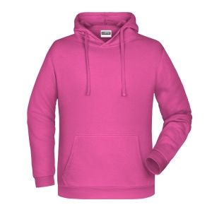 Felpa con cappuccio personalizzata stampata ricamata rosa