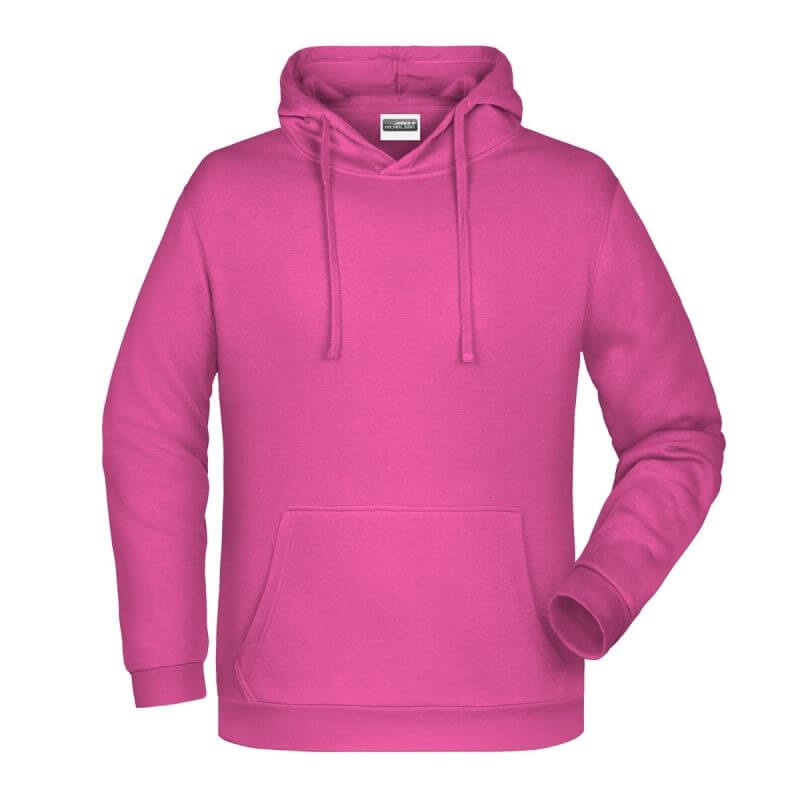 Felpa con cappuccio personalizzata stampata ricamata rosa