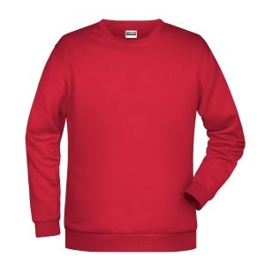Felpa girocollo unisex stampata ricamata personalizzata alterego rossa