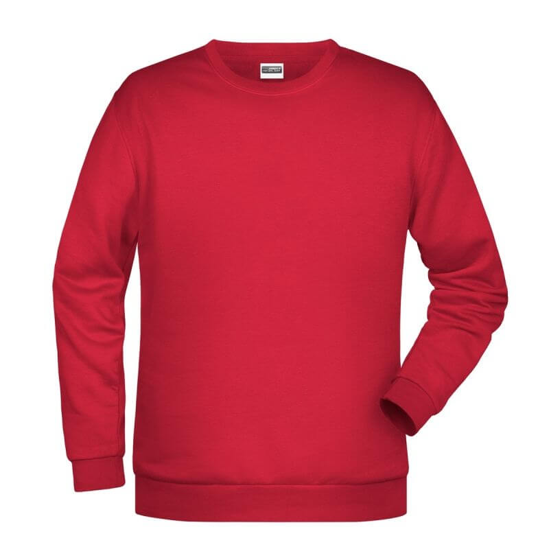 Felpa girocollo unisex stampata ricamata personalizzata alterego rossa
