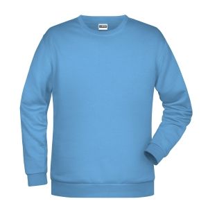 Felpa girocollo unisex stampata ricamata personalizzata alterego celeste