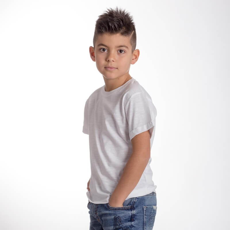 t-shirt cotone fiammato fashon personaizzata stampata alterego bambino