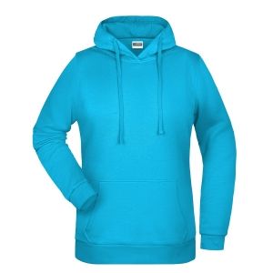 Felpa Cappuccio Donna Personalizzata stampata ricamata alterego turchese