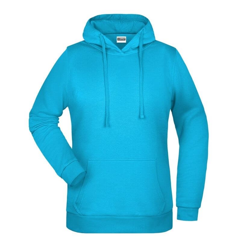 Felpa Cappuccio Donna Personalizzata stampata ricamata alterego turchese
