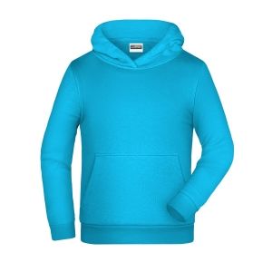 felpa cappuccio bambino personalizzata ricamata stampata alterego turchese