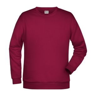 Felpa girocollo unisex stampata ricamata personalizzata alterego bordeaux bordo vine