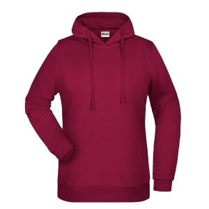 Felpa Cappuccio Donna Personalizzata stampata ricamata alterego bordo bordeaux vine