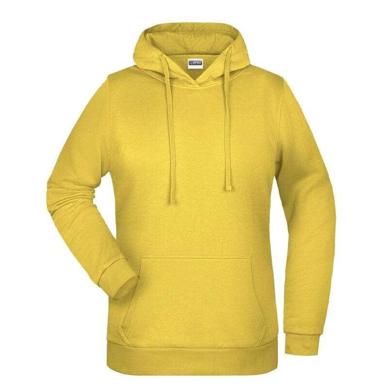 Felpa Cappuccio Donna Personalizzata stampata ricamata alterego gialla