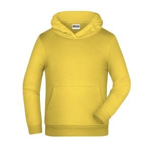 felpa cappuccio bambino personalizzata ricamata stampata alterego gialla