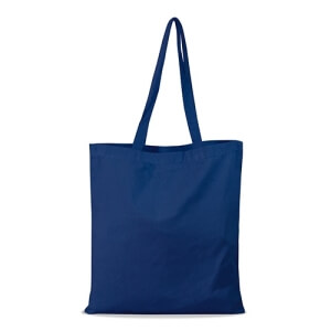 shopper bag in cotone personalizzata stampata alterego economica blu navy