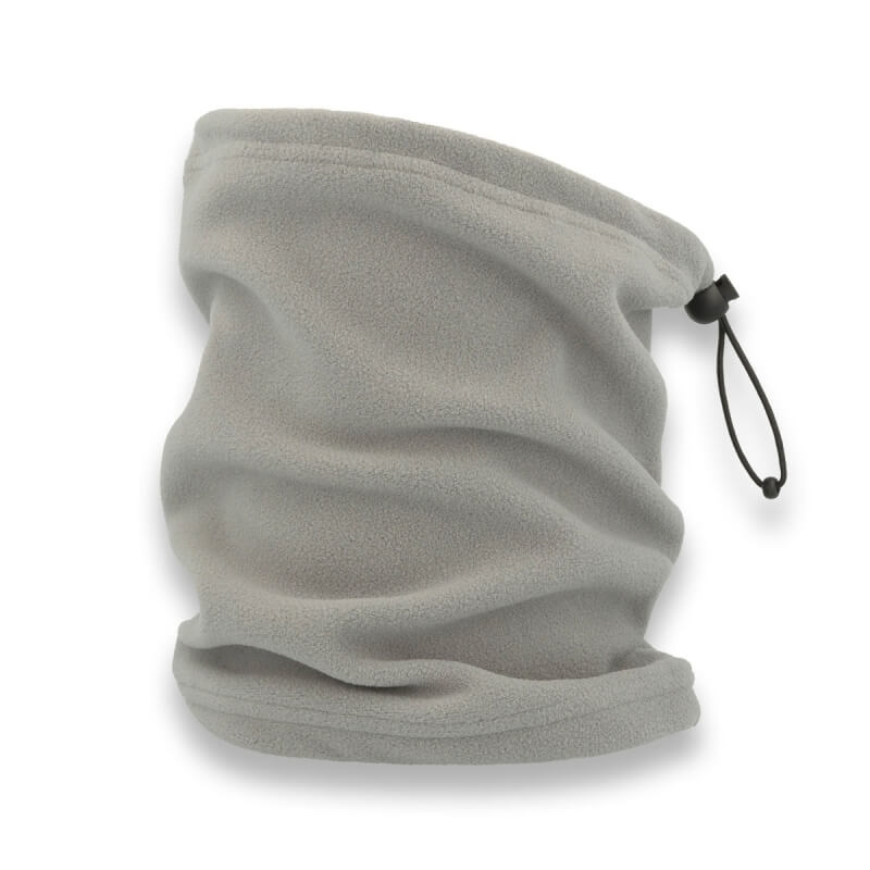 scaldacollo con ricamo personalizzato grigio chiaro