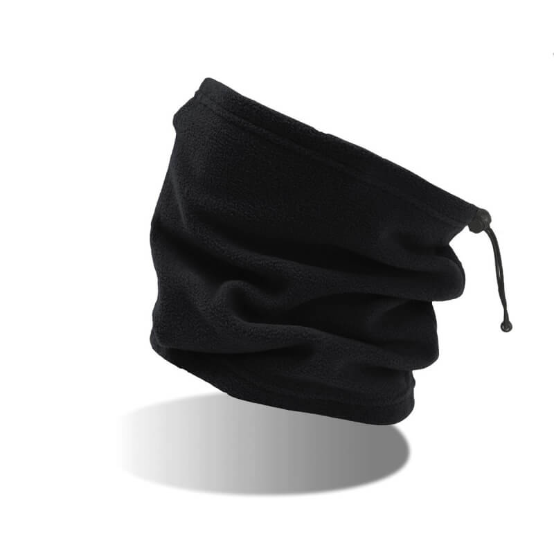 scaldacollo con ricamo personalizzato nero
