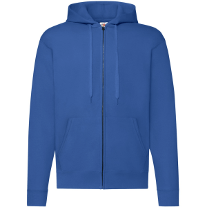 FELPE FELPA PERSONALIZZATA ZIP E CAPPUCCIO RIVENDITORI DISTRIBUTORI INGROSSO FORNITORI FRUIT OF THE LOOM ALTEREGO CUSTOM SHOP CON STAMPA Blu Royal