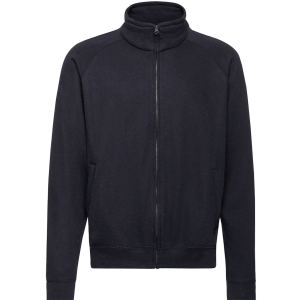FELPE FELPA PERSONALIZZATA ZIP senza cappuccio RIVENDITORI DISTRIBUTORI INGROSSO FORNITORI FRUIT OF THE LOOM ALTEREGO CUSTOM SHOP CON STAMPA personalizzata Blu Navy Blu scuro