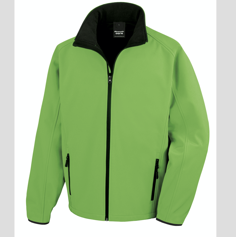 GIUBBINO SOFTSHELL Giacca giacche giubbini giubbino ricamate ricamo logo stampate stampa personalizzate in softshell a due strati con interno in micropile, antivento e traspirante, zip intera con protezione per il mento, 2 tasche laterali con zip, polsini elasticizzati, offerta promozione