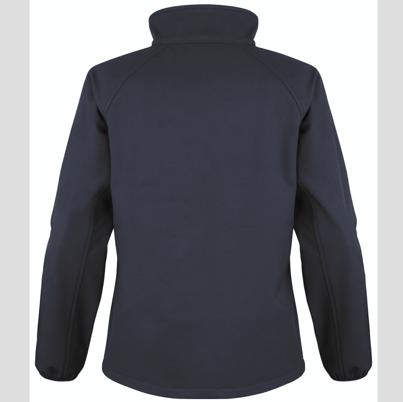 blu scuro navy Giacca giacche giubbini giubbino ricamate ricamo logo stampate stampa personalizzate in softshell a due strati con interno in micropile, antivento e traspirante, zip intera con protezione per il mento, 2 tasche laterali con zip, polsini elasticizzati, offerta promozione