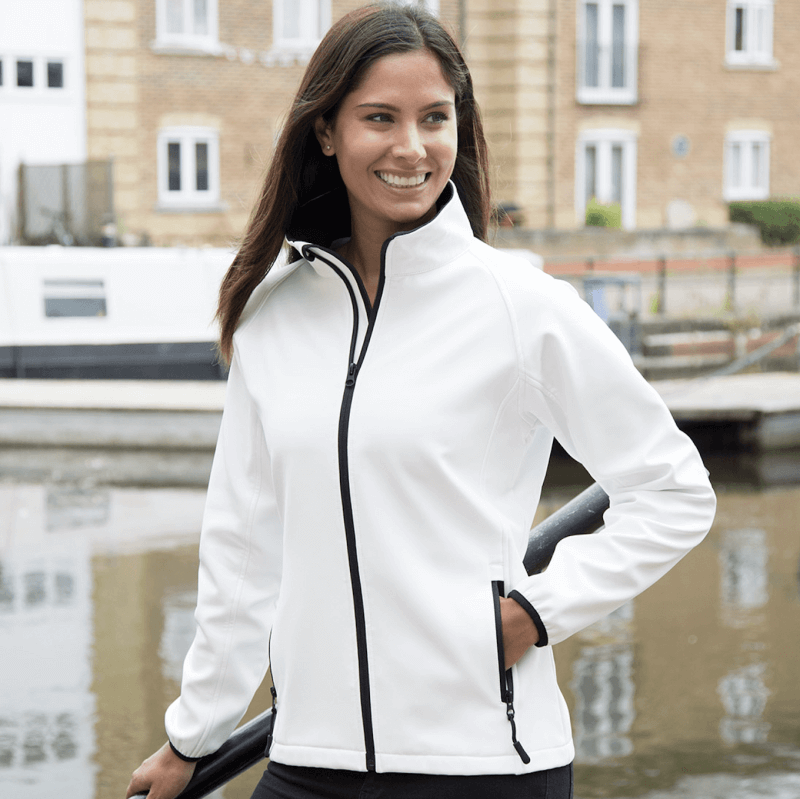 giubbino softshell bianco