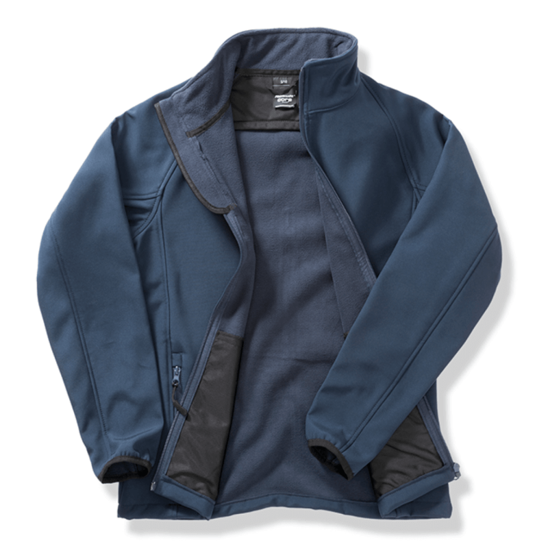 giacca softshell blu personalizzabile