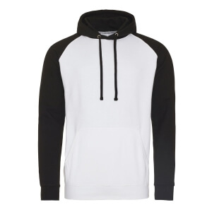 felpa bianco nero bicolore personalizzabile