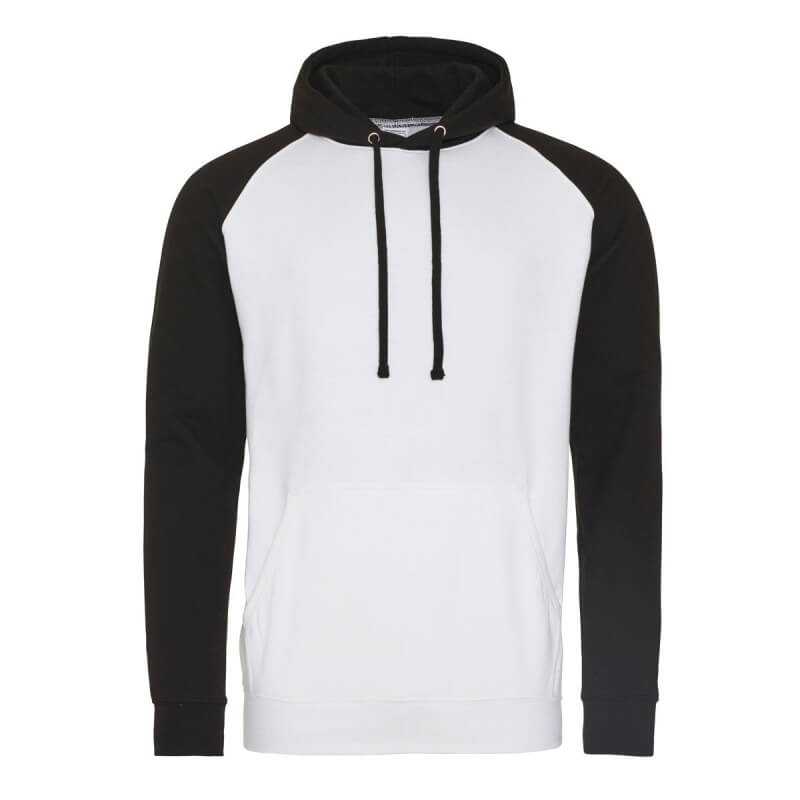 felpa bianco nero bicolore personalizzabile