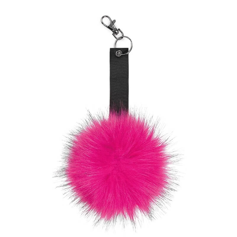 PORTACHIAVI PELLICCIA PERSONALIZZABILE fucsia