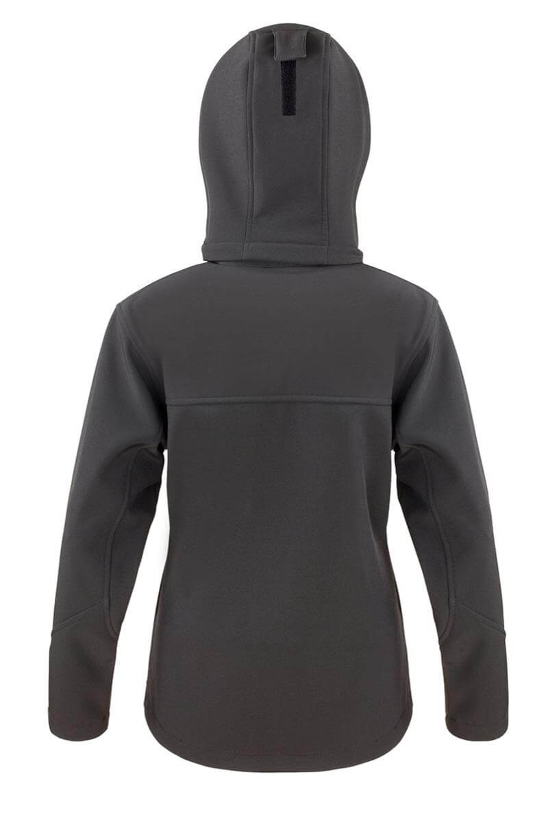 giacca softshell nera donna logo