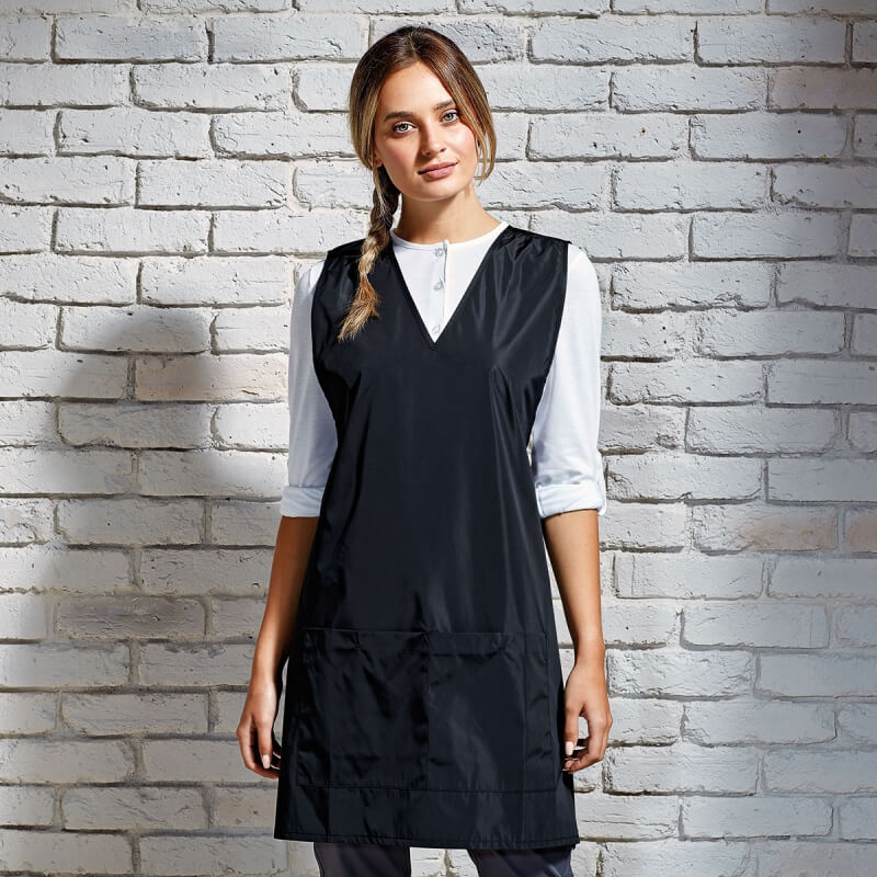 divisa abbigliamento da lavoro personalizzato stampa ricamo centro estetico parrucchieria parrucchira nails truccatrici estetista waterprof idrorepellente antimacchia nero blu grigio premier
