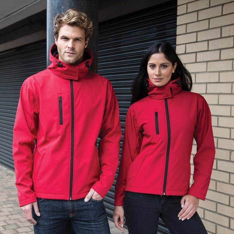 giacca giubbino softshell rosso