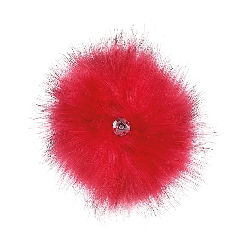 PORTACHIAVI PELLICCIA PERSONALIZZABILE ROSSO