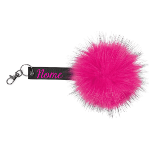 PORTACHIAVI PELLICCIA PERSONALIZZABILE fucsia