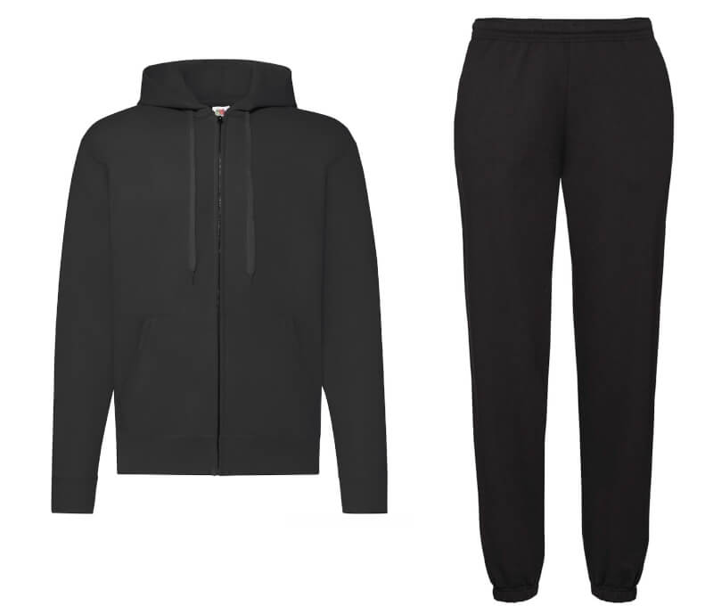 Tuta personalizzata fruit of the loom nera