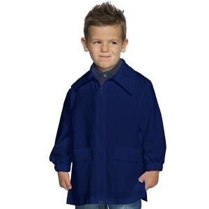 grembiule elementari zip blu personalizzabile
