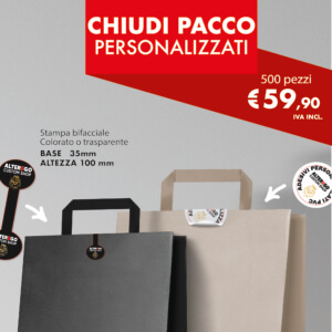 chiudi pacco personalizzato