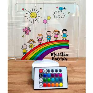Lampada Led Arcobaleno Personalizzabile