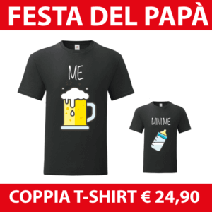 MAGLIETTE FETA DEL PAàA ME MINI ME BIRRA BIBERON