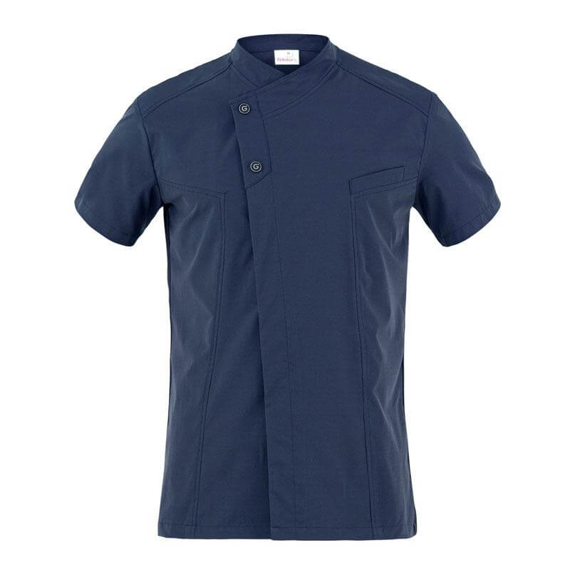 Vestire con stile e funzionalità nello studio dentistico: L'importanza dell'abbigliamento medico per i professionisti odontoiatri. La Casacca medicale perfetta 2 giacca harry blu giblors medicale ristorazione 1